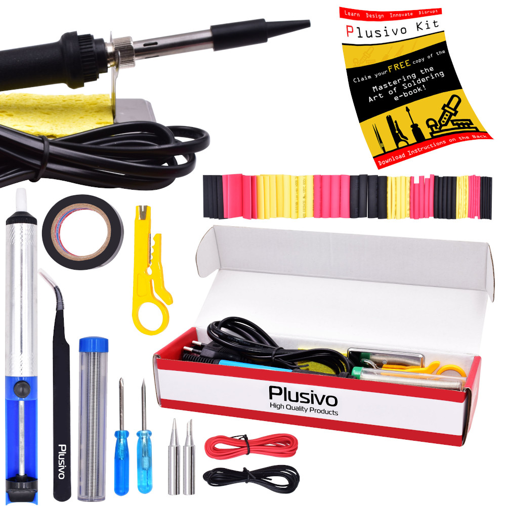 Basic Soldering Kit for Electronics (230 V, Plug Type EU)